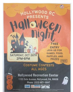 Hollywood Rec Center Flyer